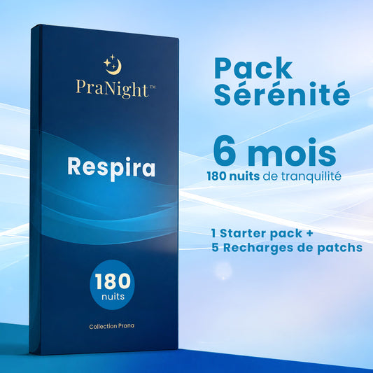 Pack SERENITE Respira :
Pour 6 mois de respiration nasale plus confortable.