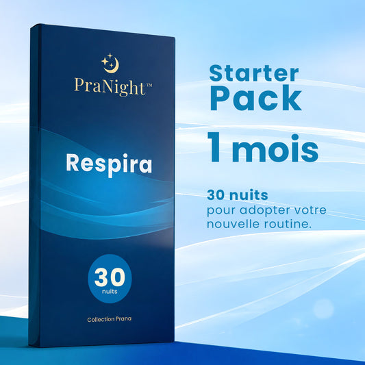 Starter Pack Respira avec 60 patchs pour 30 nuits de confort respiratoire.