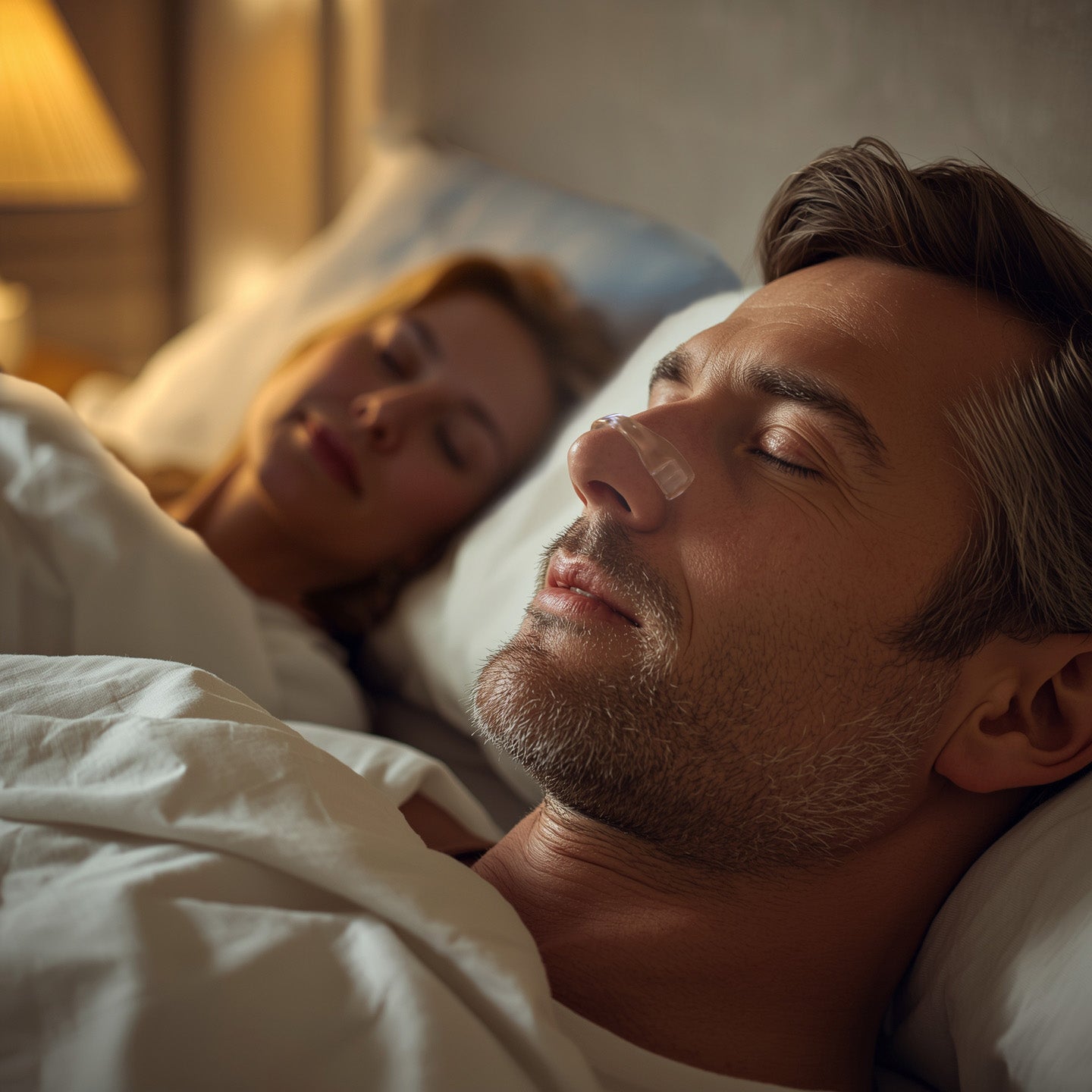 Utilisation du patch nasal Respira pendant le sommeil pour améliorer la respiration nasale et le confort nocturne
